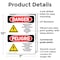 Signmission Formaldehyde Irritant Hazard Bilingual Danger Sign, Plastic, 7in W x 10in L, 2PK OS-2PACK-DS-P-710-VS-1266 - alternate 6